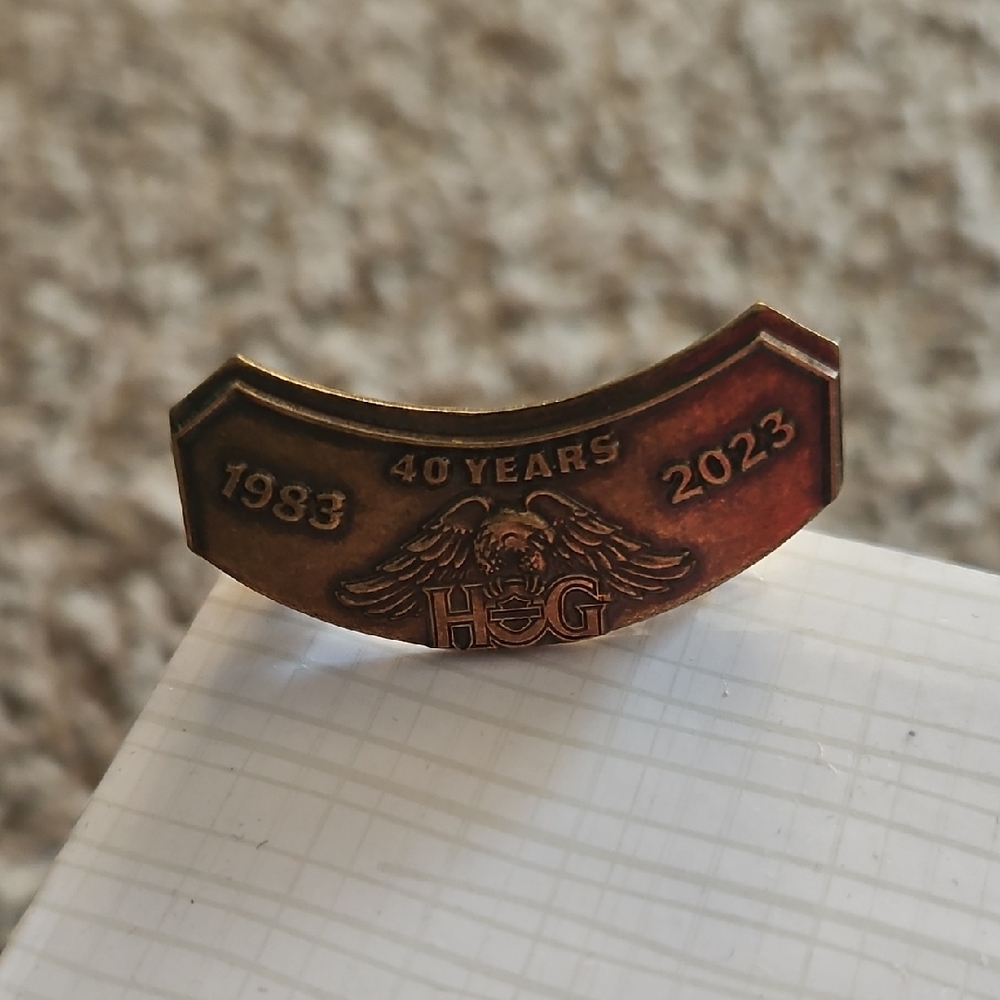 Harley-Davidson 40 Years Commemorative Pin